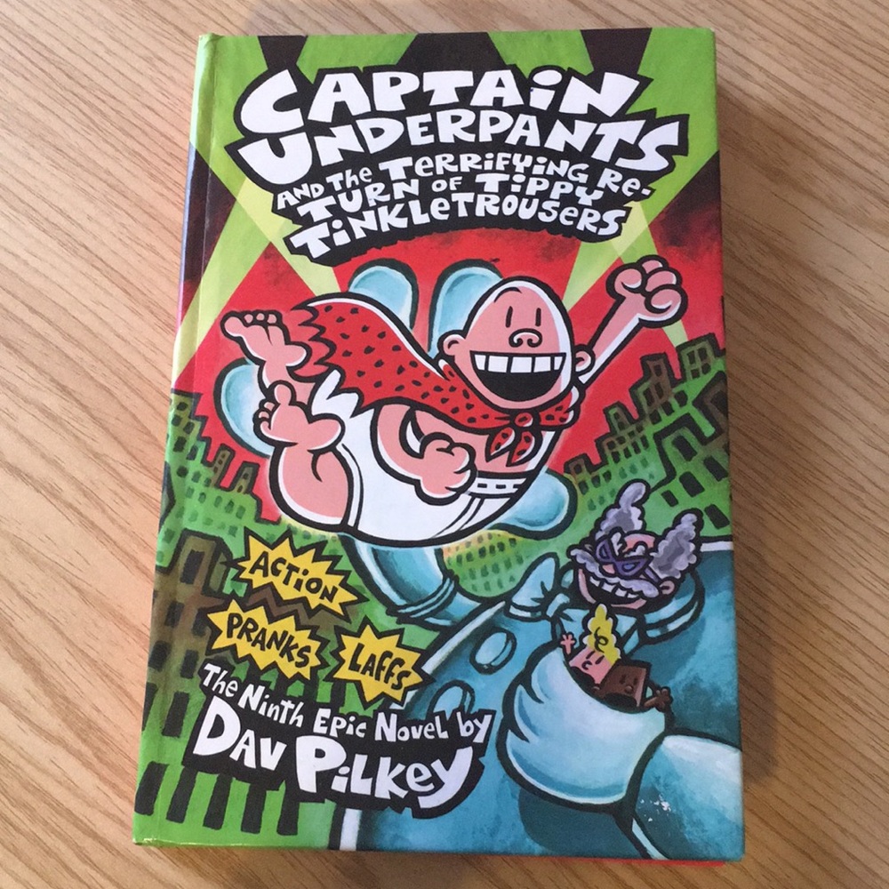 Captain UnderPants book. The ninth epic novel